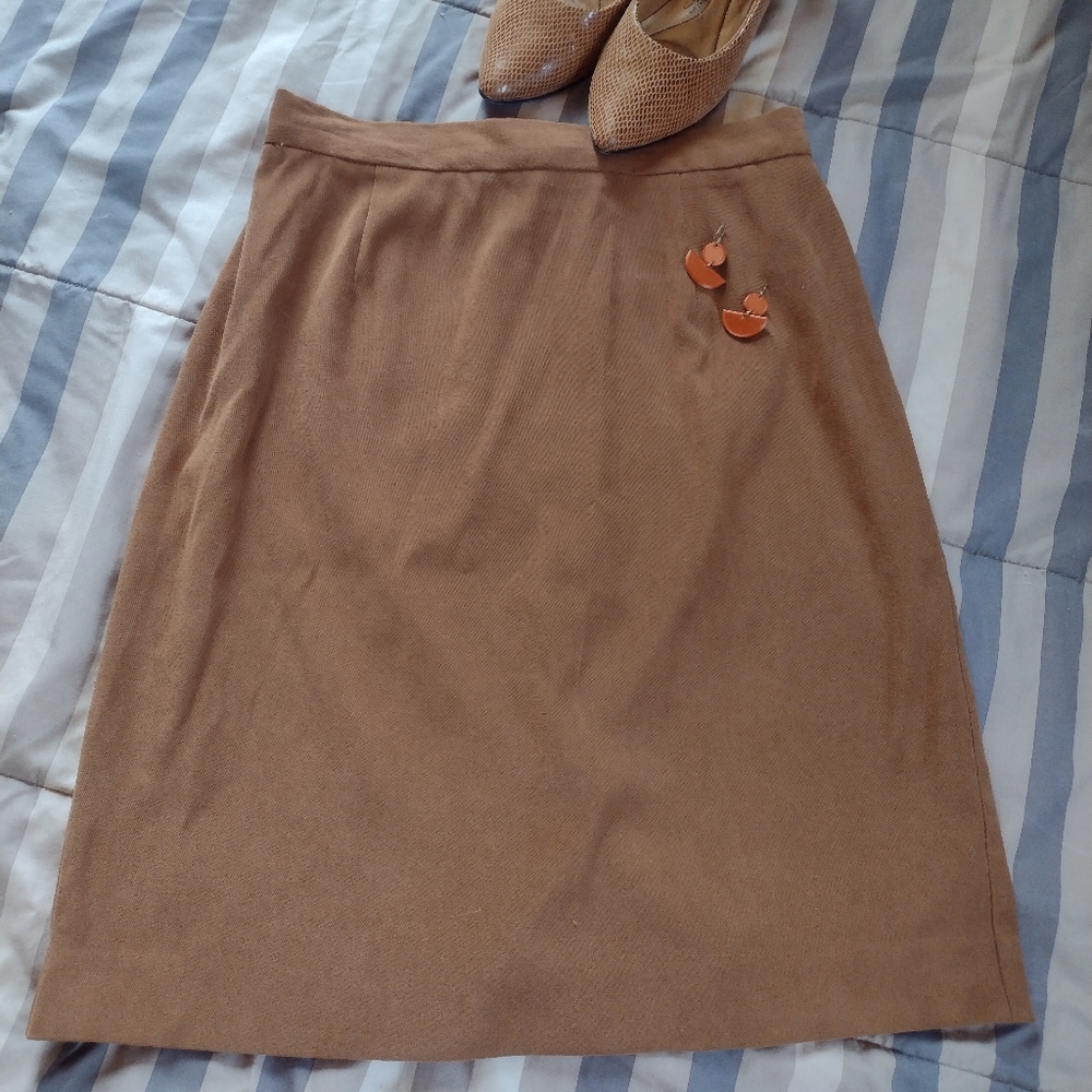 Vintage Faux Suede skirt